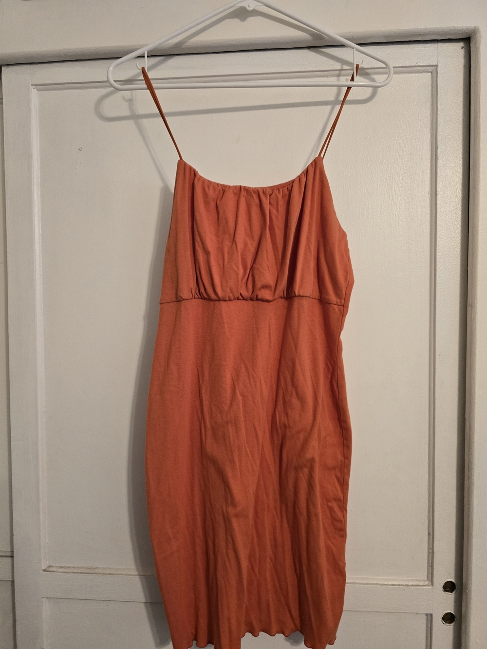 Wild Fable Orange Spaghetti Strap Midi Dress